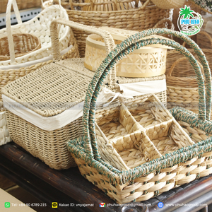 HOT SELLING Export From Vietnam Eco-Friendly Handcrafted Rattan <b>Basket</b> for Versatile Uses with Good Price - Product Image 4