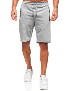 Mode personnalisé bouffée impression décontracté été haute qualité Streetwear Baggy côté rayé cordon Double taille Sweat Shorts hommes - Product Image 2