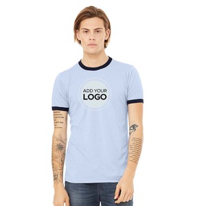 100% Cotton Ringer Tee Men's Ringer Tee Crewneck Athletic T Shirts Mens Tri-blend Ringer T Shirts Short Sleeve Casual T Shirt - Product Image 6