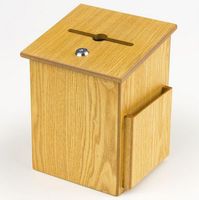Dernier modèle de boîte de donation rectangulaire en bois dont la forme et la taille uniques attrayantes