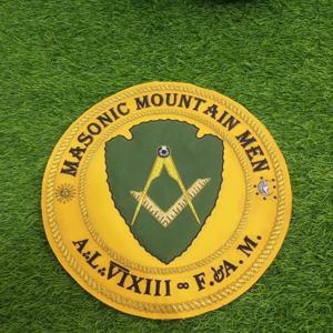 Écusson de broderie pour hommes de montagne maçonnique - Product Image 1