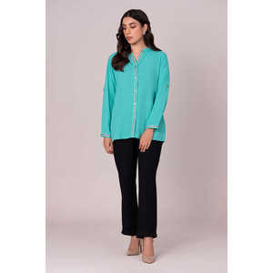 Chemise en mousseline de soie teinte pour femme, collection Studio B, style WG-WS-22-W4 - Product Image 1