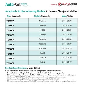 Clips de fixation pour tapis de sol, garnitures et spoilers pour Toyota - 100 pièces - Product Image 3