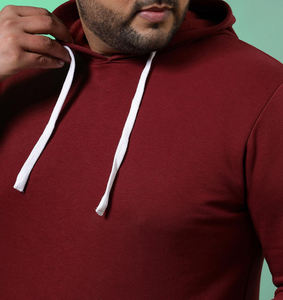 Sweat-shirts unisexes 100% en molleton de coton personnalisés de haute qualité, sweat à capuche uni de grande taille et épais pour femmes - Product Image 2