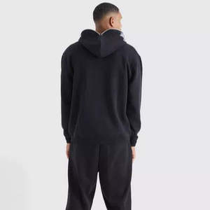 Conjunto Deportivo Personalizado para Hombre, Estilo Patchwork, con Sudadera con Cremallera Vintage, Lavado Ácido y Bordado - Product Image 4