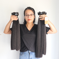 Extensiones de cabello Remy vietnamita 100% de alta calidad Color de cabello Natural 12A grado SDD hueso recto 3 paquetes de trama