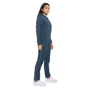 Combinaison de sport slim fit à fermeture éclair pour femmes survêtement de jogging de couleur unie taille avec logo personnalisé pour survêtement de football en salle de sport - Product Image 4