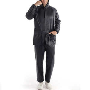 Veste de pluie en toile imperméable réfléchissante à haute visibilité personnalisée pour une utilisation promotionnelle Coupe-vent Capuche amovible devant - Product Image 4