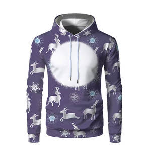 Sweat à capuche personnalisé sublimé nouveau design en gros Streetwear Basics coton mélangé imprimé unisexe plaine haute sweat à capuche sublimé - Product Image 3