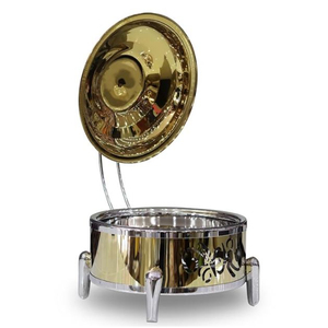 Classic Decorative Chaffing Dish Superior Quality Metal Stainless Steel Chaffing Dish With Designer Stand by Indian Metal World - Product Image 6