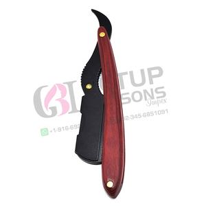 Juego de Navajas de Afeitar para Hombre de Alta Calidad, Mango de Madera, Cuchillas de Acero Inoxidable, Navaja de Afeitar Plegable, Uso Profesional Duradero - Product Image 5