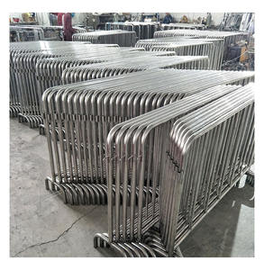 รั้วกั้นฝูงชนชั่วคราวแบบชุบสังกะสี รั้วกั้นฝูงชนแบบถอดประกอบได้ - Product Image 1