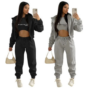 Plain Women Crop Top Zip up <b>Hoodie</b> Stylish <b>Hoodie</b> Jacket Zipper Women Solid Color Dyed Sweatshirt Top Women Zipper Hoody - Product Image 1