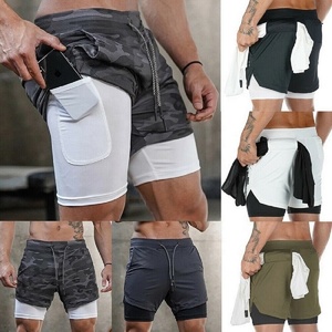 Men's Casual Gym <b>Shorts</b> Spandex/Cotton Canvas Fabric <b>Compression</b> 5 Inch Quick Dry Breathable Eco-Friendly Low Waist Pattern - Product Image 2