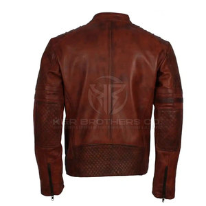 Chaqueta de invierno de cuero a la moda para hombre prendas de vestir exteriores de estilo elegante para uso diario chaqueta de invierno de cuero PU con estilo para hombre - Product Image 5