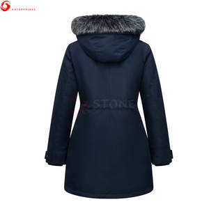 Nuevo Abrigo Parka con Capucha para Mujer, Talla Grande, Cálido para Invierno 2025, Transpirable, 100% Poliéster, Servicio OEM de Pakistán - Product Image 2