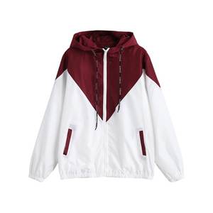 Chaqueta impermeable cortavientos OEM para mujer, ropa de exterior para mujer, chaqueta cortavientos de nailon para lluvia - Product Image 3