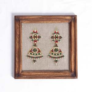 Pendientes de Flores con Cuentas Doradas, Pendientes Personalizados con Múltiples Cuentas, Joyería Festiva para Mujer al Mejor Precio - Product Image 5