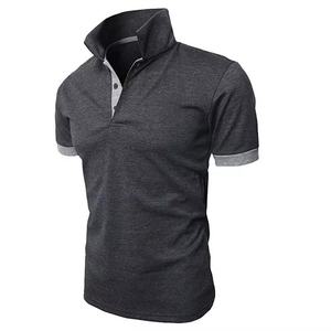 Polo à manches courtes pour hommes, logo personnalisé, t-shirt, chemise pour hommes, vêtements de golf 100% coton - Product Image 6