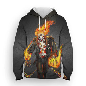 Vente en gros d'usine personnalisé 220GSM Sweats à capuche en tissu polaire 100% coton mélangé polyester DTF imprimer son propre logo Basics pour hommes pour l'hiver - Product Image 6