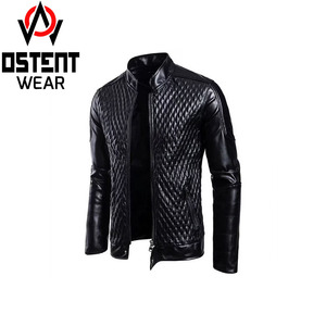 Chaqueta de Cuero de Piel de Oveja para Hombre, Hecha a Medida, Cuello Alto, Color Negro, Manga Larga, Resistente al Viento, con Bolsillos con Cremallera, para Invierno - Product Image 4