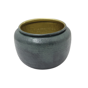 Nouveau Vase à fleurs en fer décoratif Pot de fleur de couleur grise pour la décoration de jardin et de table à la main en gros en vrac - Product Image 1