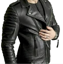 LOGOTIPO PERSONALIZADO CHAQUETA DE CUERO DE MODA PARA HOMBRE CHAQUETA DE CUERO LIGERO DE ALTA CALIDAD CHAQUETA DE CUERO GANUINE INTERIOR DE SEDA 2025 - Product Image 2