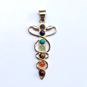 Collier Chakra 7 pierres Chakra pendentif collier anniversaire cadeau de noël - Product Image 2