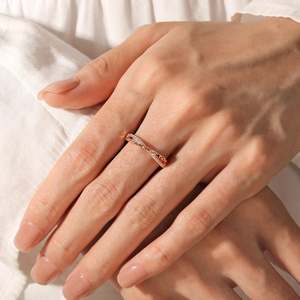 Bague de mariage réglable en argent sterling Jeulia pour femme - Product Image 4
