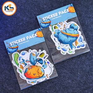 Pegatinas de Vinilo Resistentes a los Rayos UV, Ecológicas e Impermeables |   100 Piezas de Pegatinas Personalizadas con Logotipo para Niños, Embalaje en Bolsa de Polietileno, Tarjeta de Encabezado - Venta al por Mayor - Product Image 1