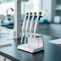 Support de pipettes de laboratoire personnalisé au meilleur prix pour micropipettes multimarques Support anti-basculement ABS OEM