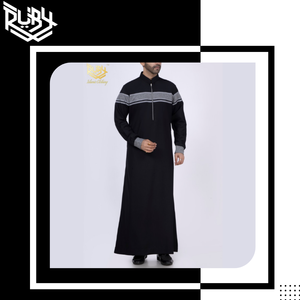 Venta al por Mayor de Thobes Árabes Tradicionales Étnicos, Vestidos Largos de Tela Transpirable, Estilo Casual, Jubba Árabe, Otoño - Product Image 6