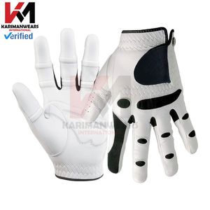 Gants de golf pour hommes en cuir véritable de mouton doux et respirant avec granules antidérapants, logo personnalisé, style personnalisé en cuir de mouton - Product Image 5