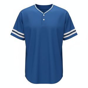 Proveedor de Uniformes de Béisbol OEM, Camisetas de Equipo con Corte y Costura Personalizados, Impresión Digital, 100% Poliéster, Secado Rápido, Transpirable, Cuello en V - Product Image 3