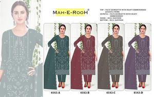 Costume de designer pakistanais complexe à la main Khatli Work Premium Sequin Embroidery Premium Ethnic Wear pour les fêtes de mariage festives - Product Image 6