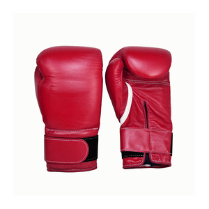 นวมหนังแท้พร้อมสายยางยืด,ถุงมือมวยหนังโลโก้ที่กำหนดเอง - Product Image 6