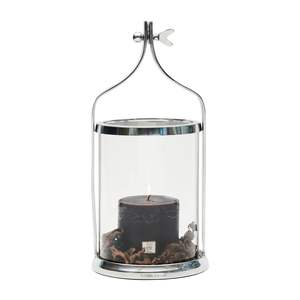 Silver Glass 4 T-light Candle Holder for Garden & Balcony Decoration High Quality Handmade Glass <b>Lantern</b> with 4 T Light Holders - Product Image 5