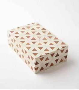 Caja de Joyería de Madera con Incrustaciones de Hueso, Ecológica, Pulida, de Excelente Calidad, para Anillos y Collares, Estilo Indio, Precio al por Mayor en India - Product Image 1