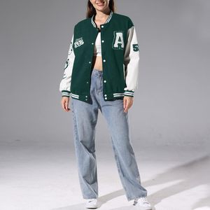 Veste universitaire en laine respirante coupe-vent personnalisée ODM, design unique, la plus vendue, vente en gros sur mesure - Product Image 5