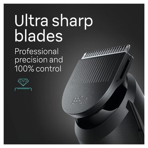 Kit de toilettage tout-en-un Série 5 pour hommes, tondeuse 9-en-1 avec tondeuse à barbe et tondeuse corporelle, tondeuse à cheveux, tondeuse corporelle - Product Image 2