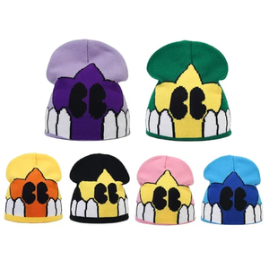 Hombres Mujeres Letra Gráfico Alfabeto Jacquard Sombrero de punto Moda y versátil Calle al aire libre Calor Casual de Pakistán - Product Image 5