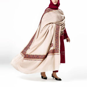 Bufanda de Lana Informal y Moderna para Mujer, Ropa Islámica, Chal de Lana Pashmina Hecho a Mano para Mujer Musulmana - Product Image 2