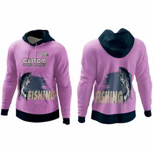 Sudaderas con Capucha para Hombre, Personalizadas con Impresión DTF, 100% Algodón de Felpa, Secado Rápido, Impresión Digital por Sublimación, Transpirables, para Pesca - Product Image 1