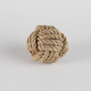 Juguete de Cáñamo para Perros, Fabricado en Vietnam, Venta al por Mayor, Pelota de Fibra Natural Duradera, Favorece la Limpieza Dental, Alivia el Estrés, Juego Activo - Product Image 1