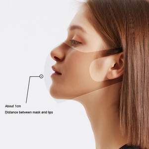 Masque facial noir en tissu lavable de haute qualité avec logo personnalisé Masque réglable Masques de fête pour enfants adultes - Product Image 6