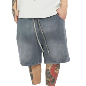 Shorts longs pour hommes en coton French Terry délavé à l'acide, fabrication sur mesure, design personnalisé, confortables, toutes tailles – Grande Vente - Product Image 6