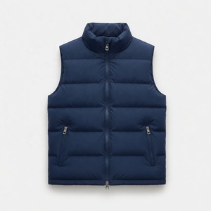 Mens Half Sleeve Puffer Jacket Windproof <b>Thermal</b> Protection Insulated Casual Outerwear Warm Short Sleeve Coat Fashion - Product Image 1
