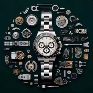 Reloj de Lujo para Hombre, con Diamantes de Cuarzo, Analógico, de Moda, con Acabado Completo en Mossanita, Estilo Ejecutivo de Acero Inoxidable - Product Image 4