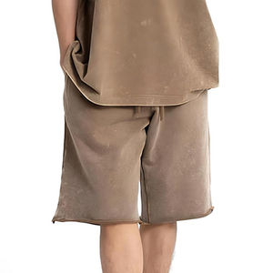 Conjunto de pantalones cortos deportivos para hombre más vendidos, logotipo personalizado, lavado ácido, ropa de verano de secado rápido, tamaño personalizado, nuevos conjuntos de pantalones cortos personalizados - Product Image 5