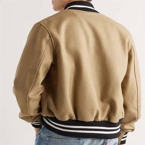 Vestes universitaires de baseball vintage personnalisées OEM fabrication pour hommes manches en laine col en V veste universitaire universitaire vêtements pour hommes 2025 - Product Image 2